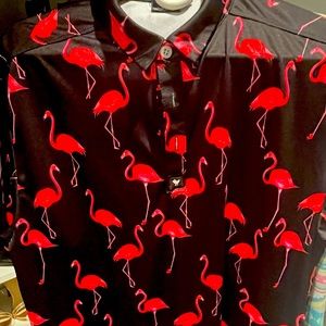 Bad Birdie - Flamingo golf polo